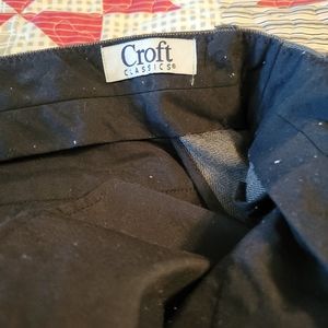 Croft pleated dress pants, mens, size 44